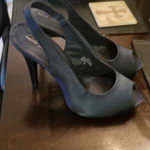 Formal  Satin Royal Blue heels